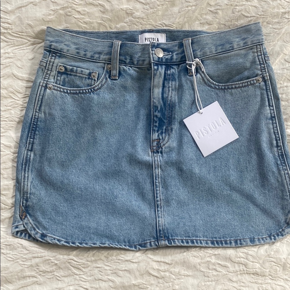 Pistola Women's Blue Denim Skirt